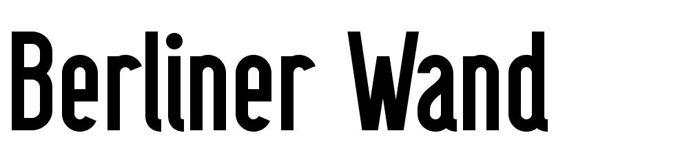 berliner_wand font family download free