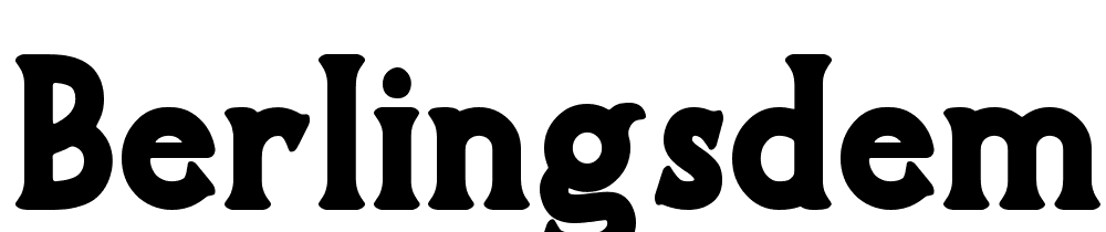 Berlingsdemo font family download free