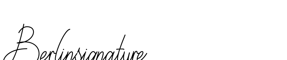 berlinsignature font family download free