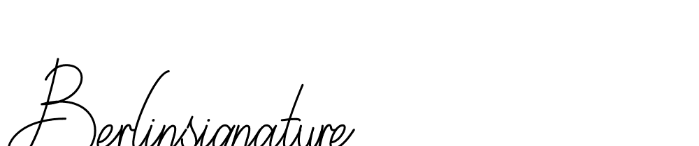 berlinsignature font family download free