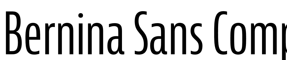 Bernina-Sans-Compressed font family download free