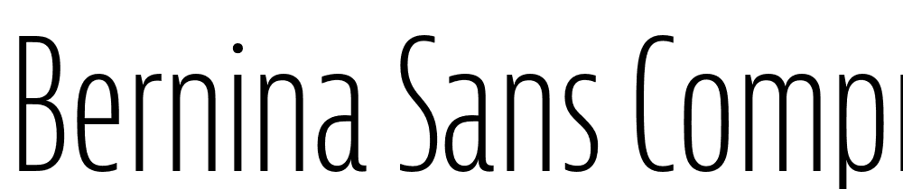 Bernina-Sans-Compressed-Lt font family download free