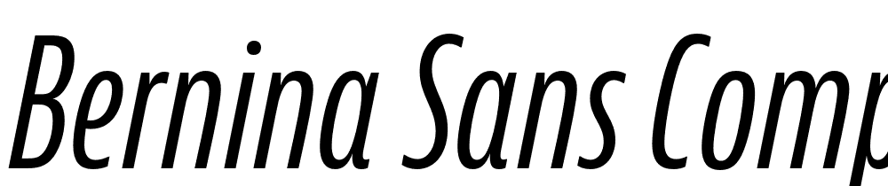 Bernina-Sans-Compressed-Regular-Italic font family download free