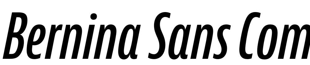 Bernina-Sans-Compressed-Semibold-Italic font family download free