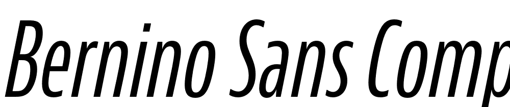 Bernino-Sans-Compressed-Regular-Italic font family download free