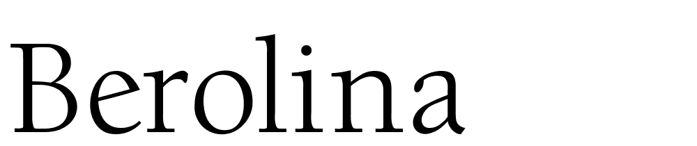 berolina font family download free