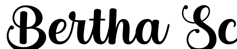 Bertha-Script font family download free