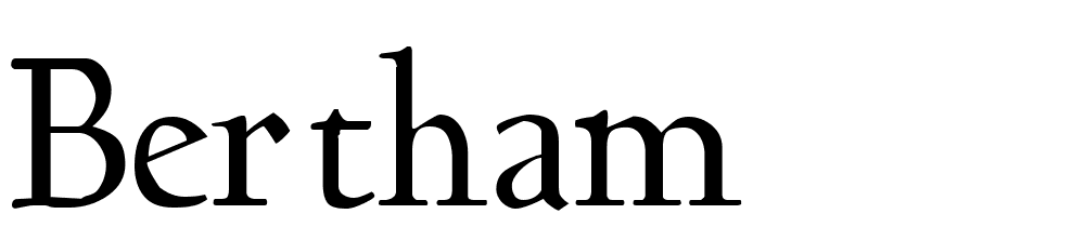 Bertham font family download free