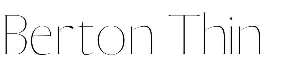 Berton-Thin font family download free