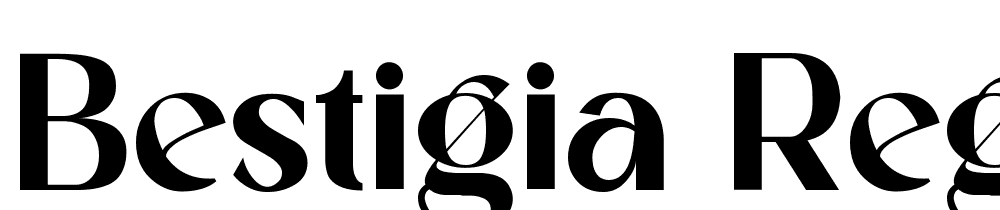 Bestigia-Regular font family download free