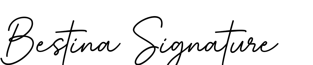 Bestina-Signature font family download free