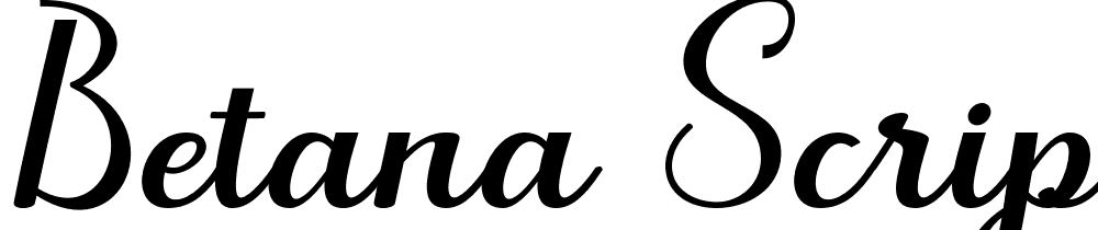 betana-script font family download free