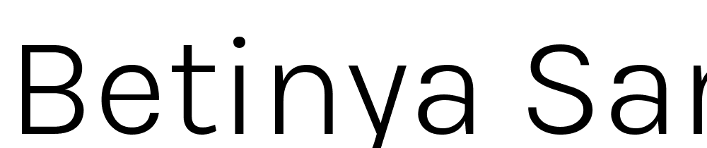 Betinya-Sans-Light font family download free