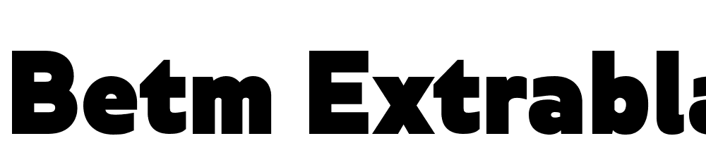 Betm-ExtraBlack font family download free