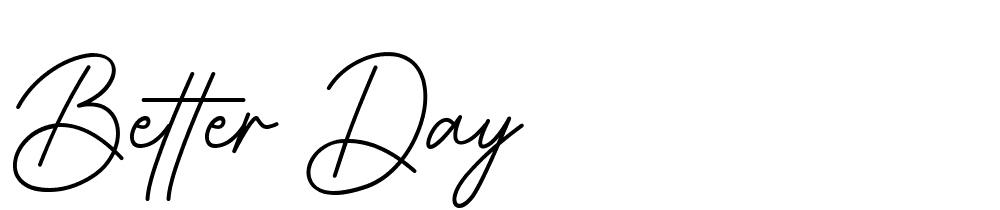 Better Day font family download free