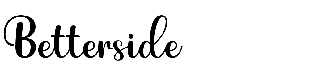 Betterside font family download free