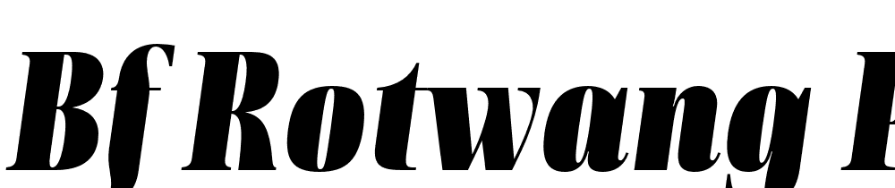 Bf Rotwang Pro font family download free