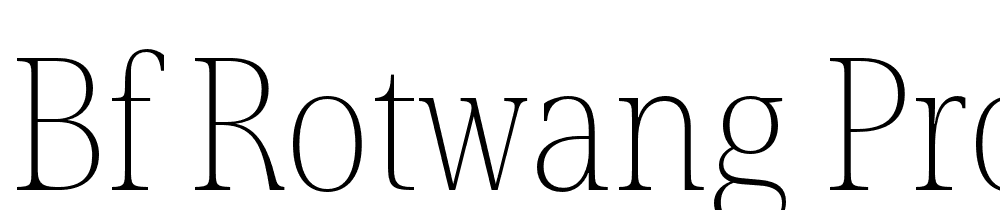 Bf Rotwang Pro font family download free