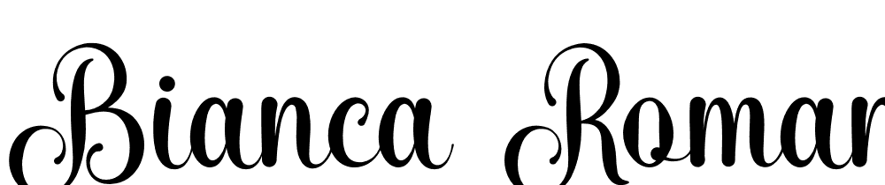 bianca-romantic font family download free