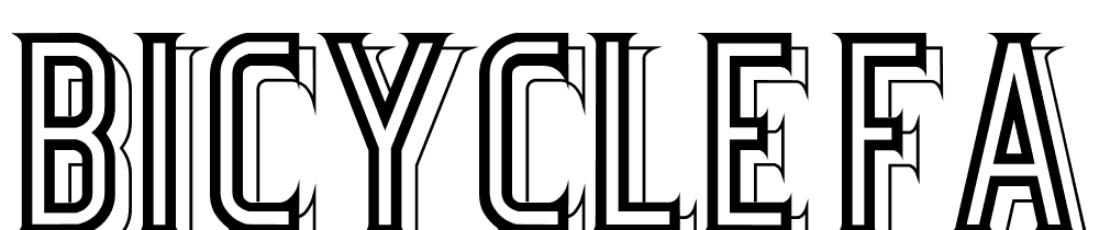 Bicycle Fancy font family download free