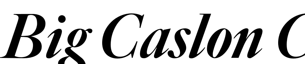Big-Caslon-CC-Black-Italic font family download free