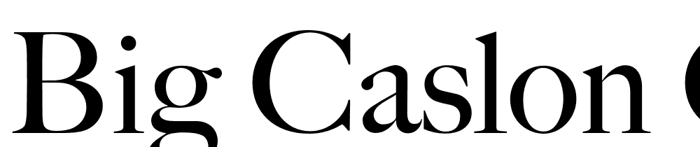 Big-Caslon-CC font family download free