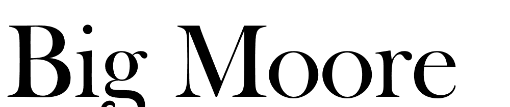 Big-Moore font family download free