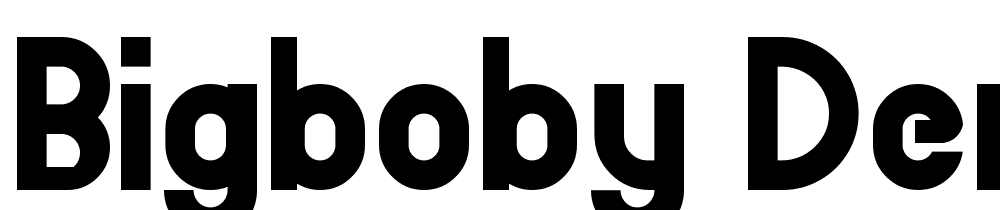 BigBOBY-Demo font family download free