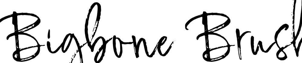 Bigbone-Brush font family download free