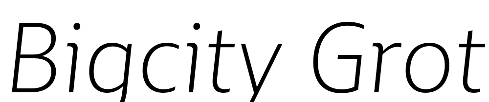 BigCity-Grotesque-Pro-Light-Italic font family download free