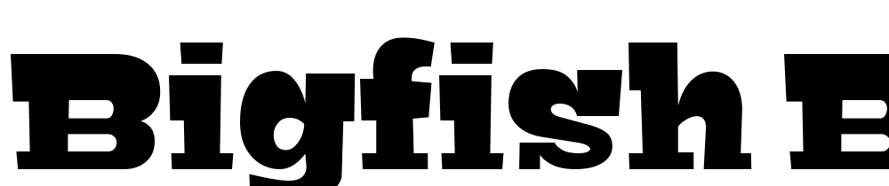 Bigfish-Black font family download free