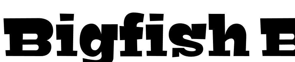 Bigfish-Black font family download free