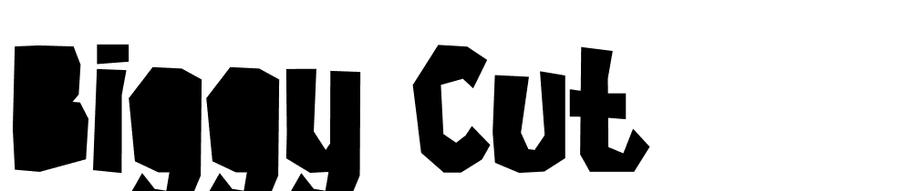 Biggy-Cut font family download free