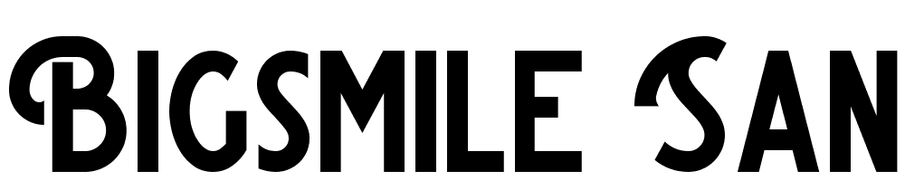 Bigsmile-Sans font family download free