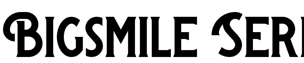 Bigsmile-Serif font family download free