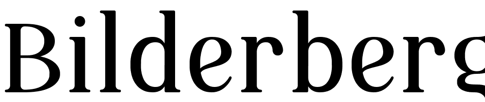 Bilderberg font family download free