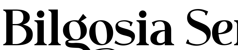 Bilgosia-Serif font family download free