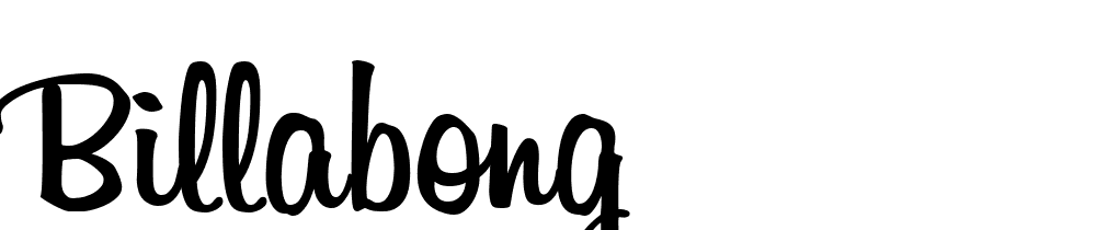 Billabong font family download free