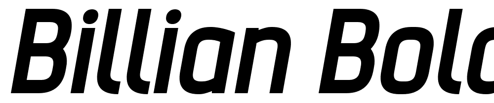 Billian-Bold-Oblique font family download free