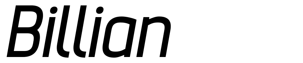 Billian font family download free