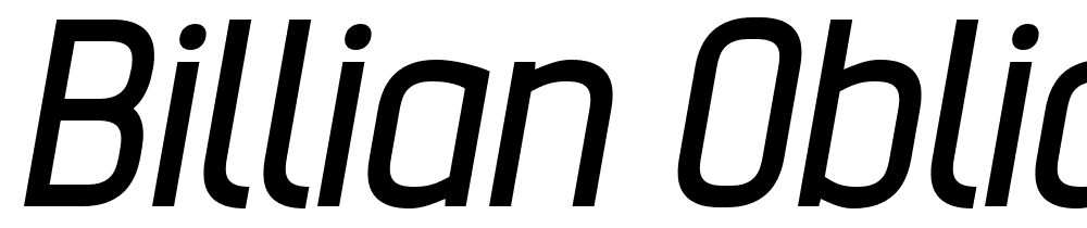 Billian-Oblique font family download free