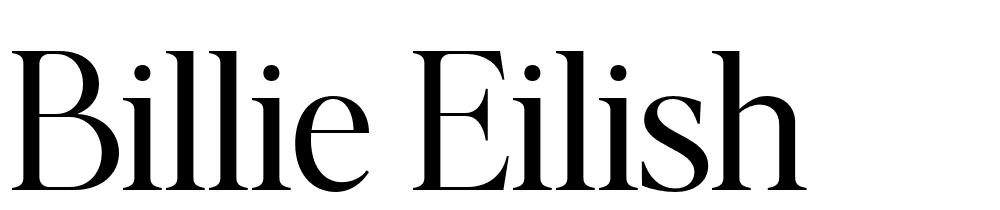 billie-eilish font family download free