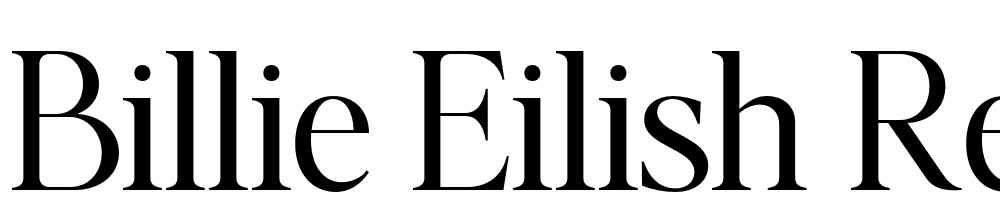 Billie-Eilish-Regular font family download free