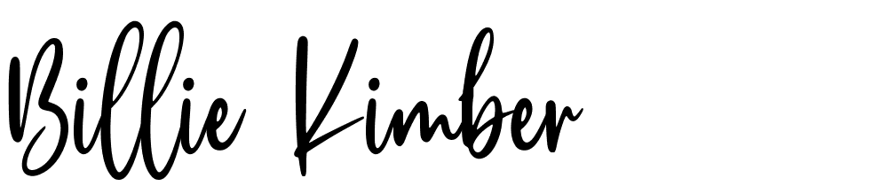 Billie-Kimber font family download free