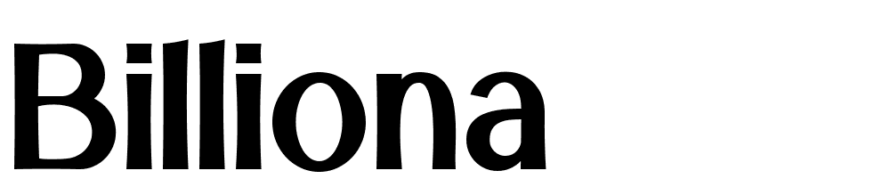 billiona font family download free