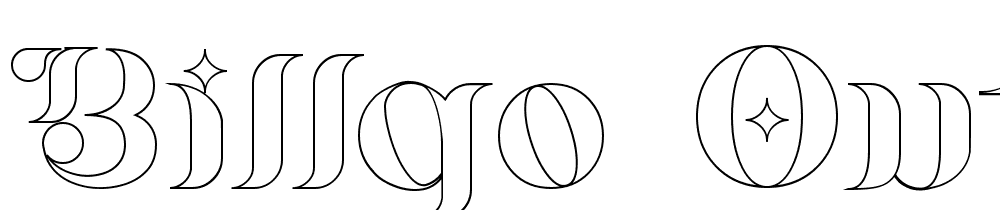 Billqo-Outline font family download free