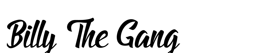 Billy The Gang font family download free