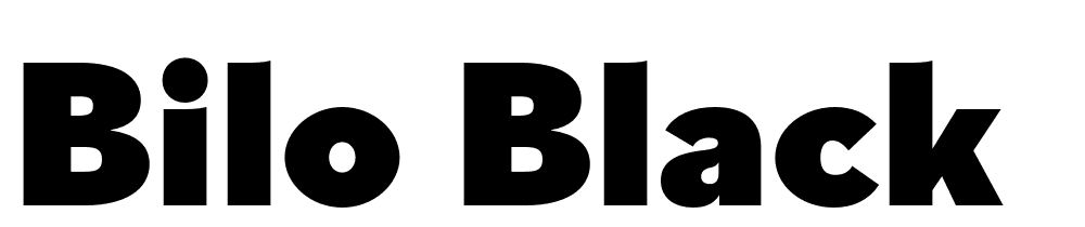 Bilo-Black font family download free