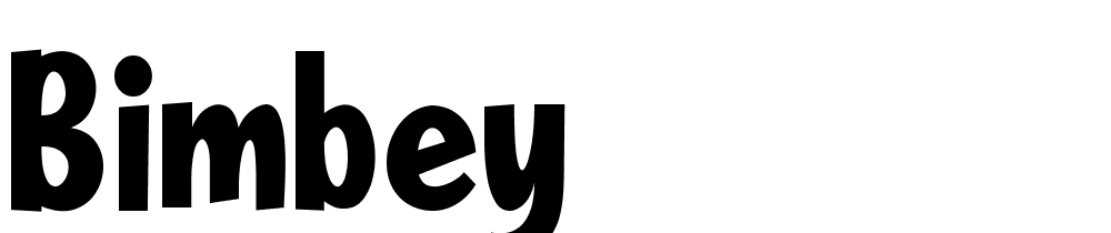 BIMBEY font family download free