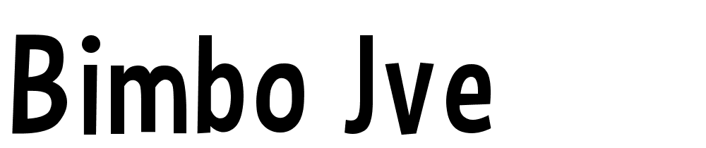 bimbo_jve font family download free